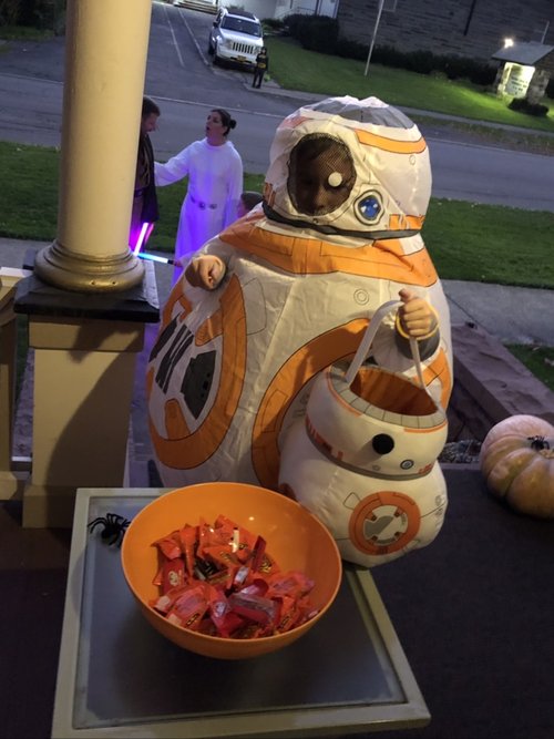 Halloween in Penn Yan is like everything else&hellip;.from a time gone by. Mostly parents taking ...