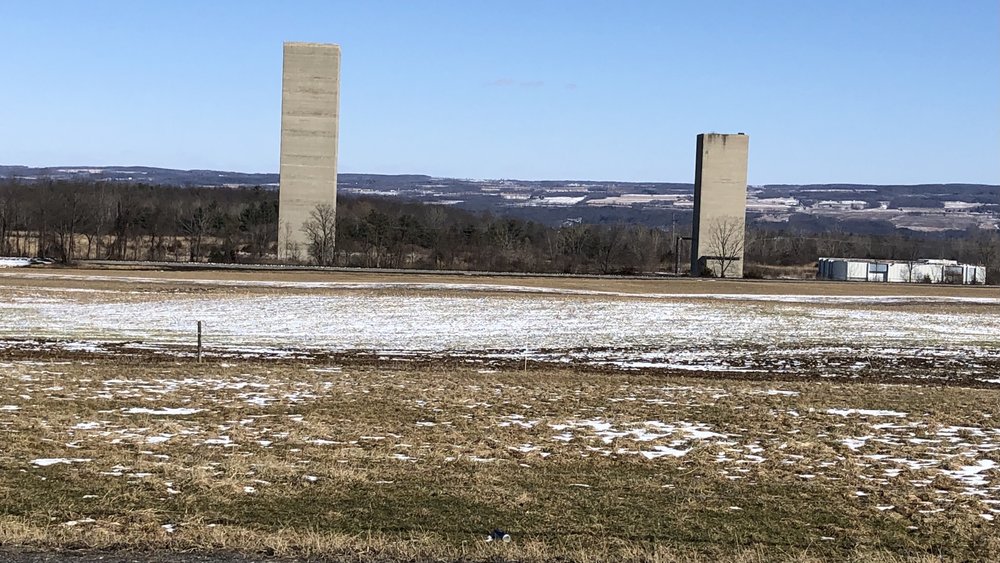 On the same ride I came across these monolithic structures high above Seneca Lake&hellip;. not ex...