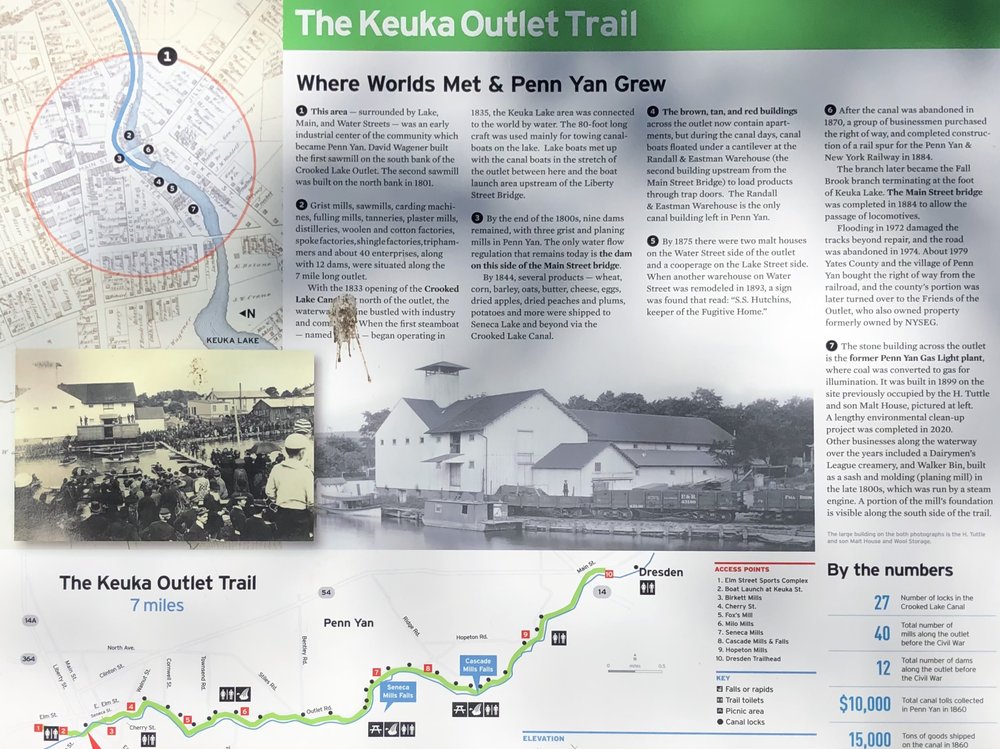 Keuka Outlet Trail....Where worlds meet and birds poop!