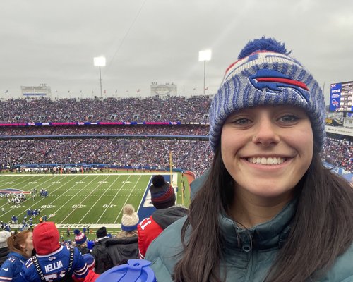 My daughter, Grace Estelle Bernunzio, an&nbsp;avid fan, was at the game on Sunday texting me the ...