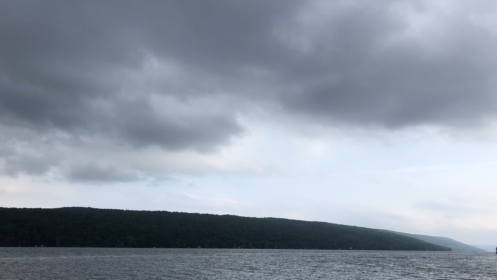 From my position on the dock at Keuka Lake&nbsp;I observe the changing weather. The elements are ...
