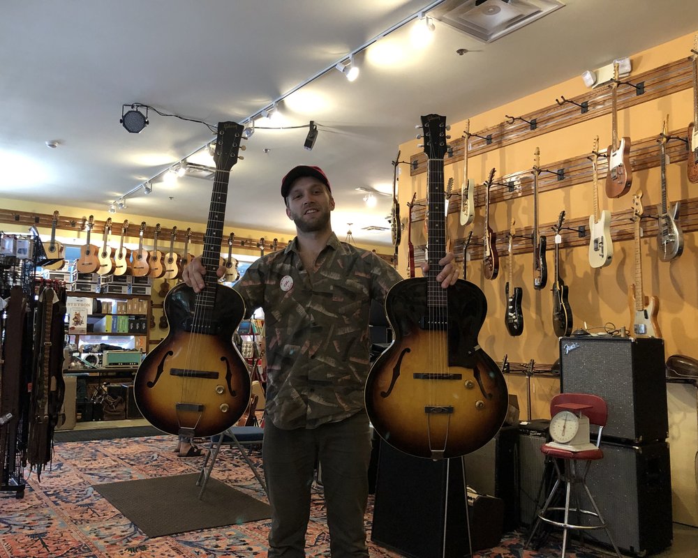 Not only did grandpa’s mint 1950s Gibson ES-125T come in on Saturday, BUT we also have the same g...