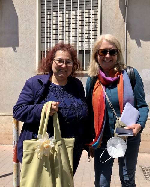 Julie and Roberta Vitale&hellip;all smiles after retrieving our passports.