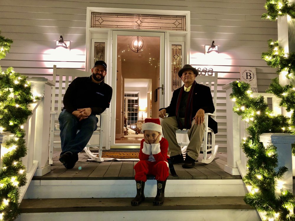 Three generations on the front porch in Penfield,NY!