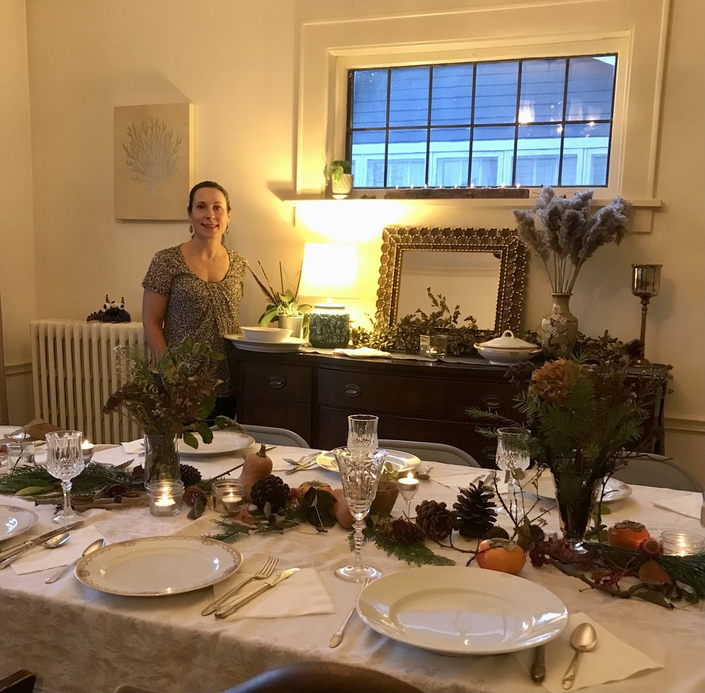 My daughter, Kara Bernunzio Miller hosted a wonderful feast on&nbsp;Thanksgiving Day. She is so c...
