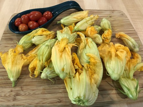 Squash blossoms have always been one of my favorites. My grandmother taught me how to make them. ...