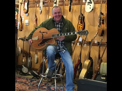 A happy customer picked up this old Gretsch Fleetwood on Saturday and could not leave the store w...