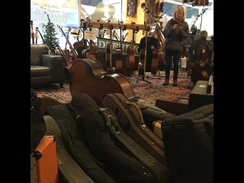 So a lady comes in the store on Saturday with a trailer load of instruments. We go through each o...