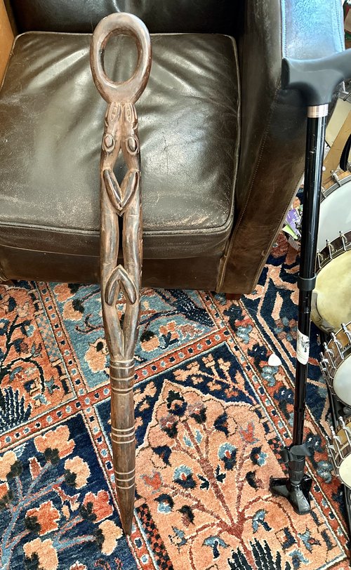 My new walking stick&hellip;. made in Cameroon&hellip;.