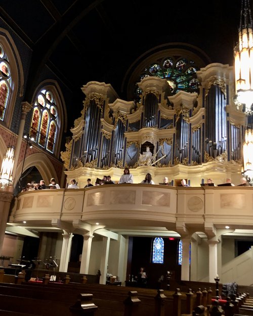 The organ at Christ Church, the MOST sacred of spaces,&nbsp;is across the street from Bernunzio U...