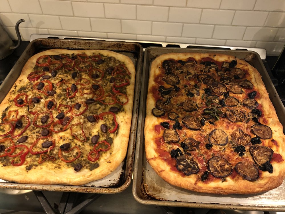 As part of my recovery I decided to make two vegetarian pizzas on Saturday. They came out pretty ...