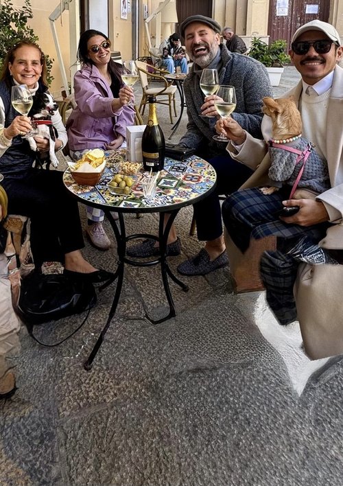 Celebrating the civil union of Roberto and Antonio&hellip;.with a bottle of Prosecco