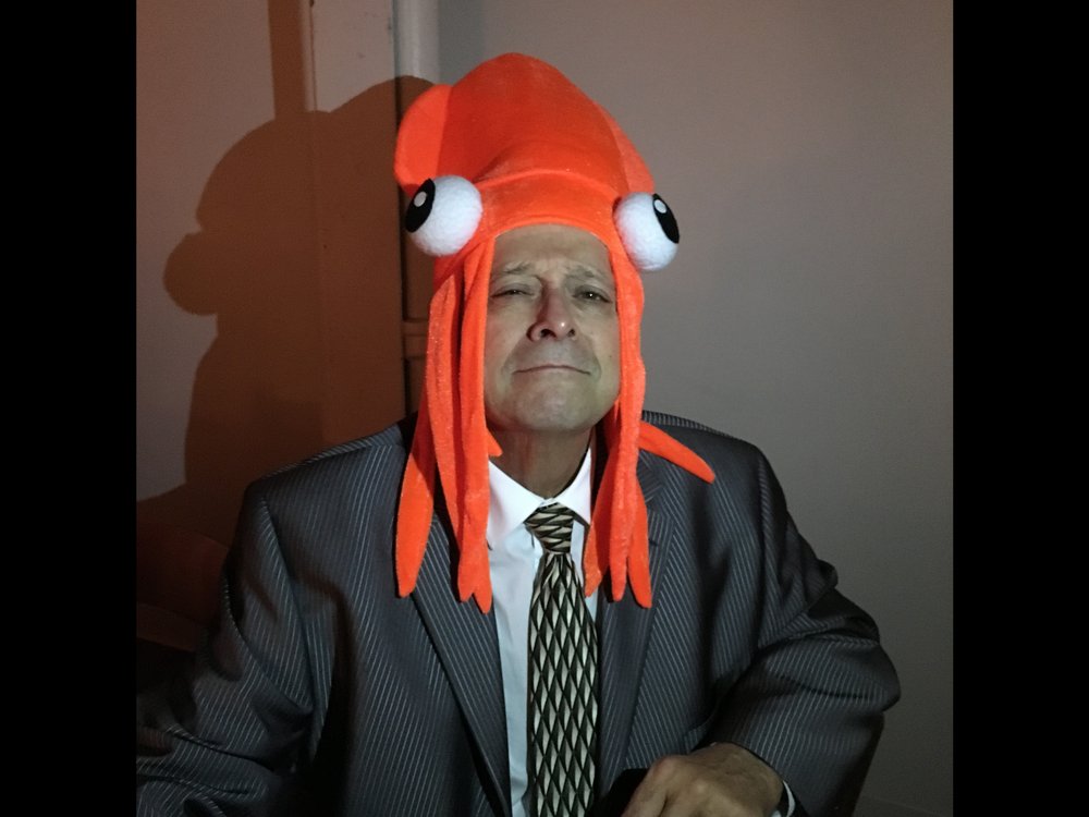 One key to success is to NEVER take oneself seriously. This is my &nbsp;"calamari" hat, a gift fr...