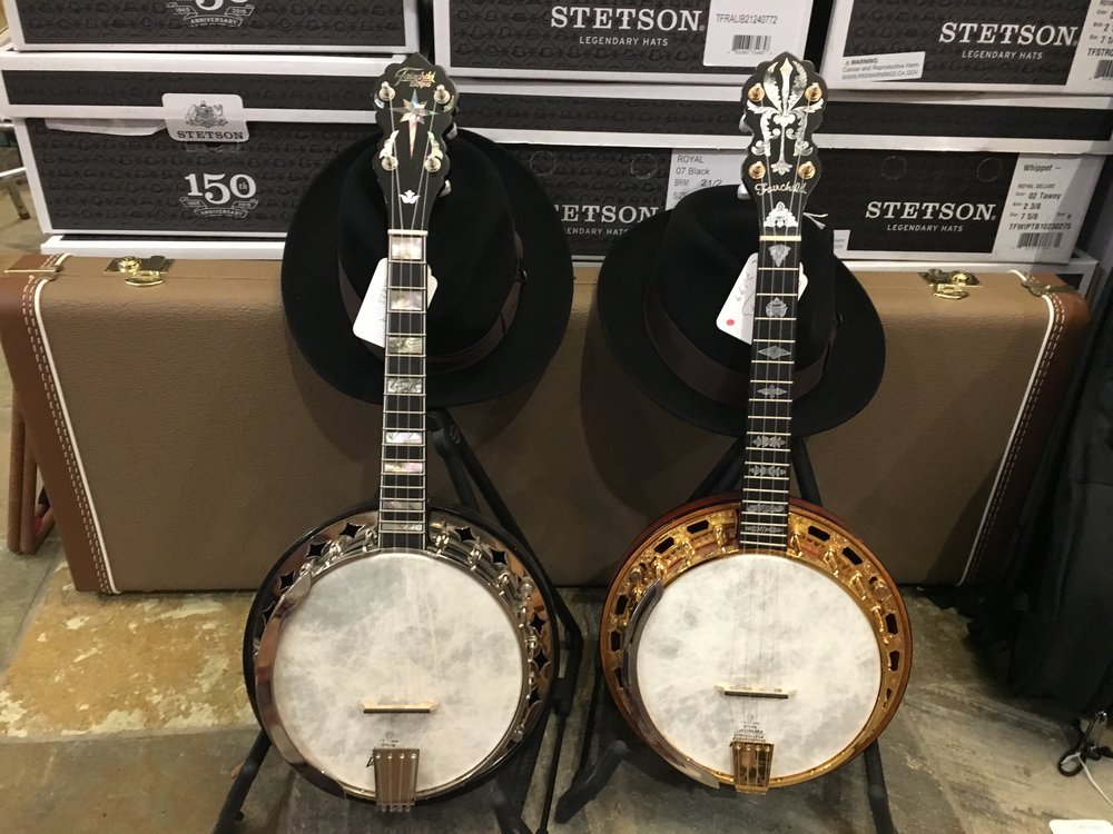 Two extraordinarily high quality banjo ukes handcrafted by Wayne Fairchild of Michigan.
