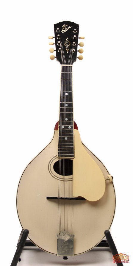 A lovely&nbsp;Gibson A-3 (or “D" model)&nbsp;with ivory top in stock now. More info here.