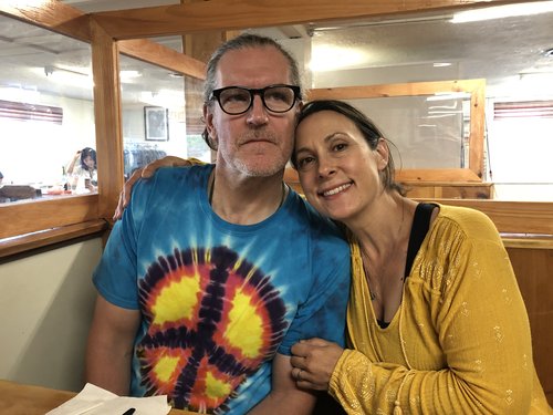 My daughter Kara and her husband Michael. We toured around Keuka Lake stopping at wineries and Fa...