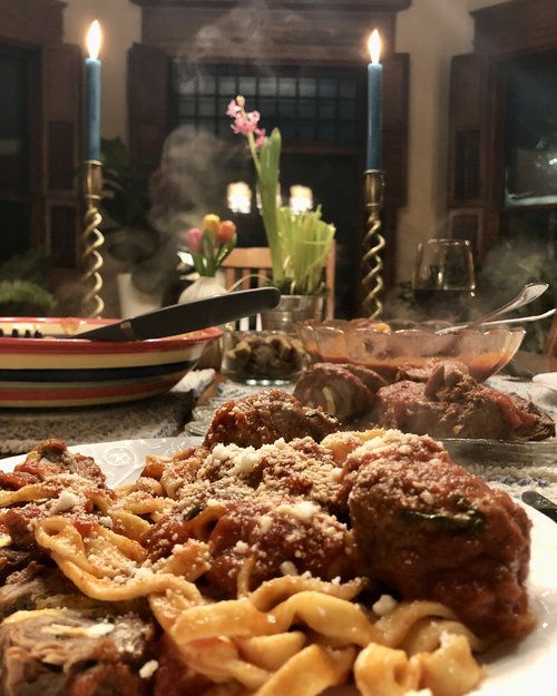 Of course, the trip to the Big Mamou ended up with us making a Saturday dinner of meatballs, brac...