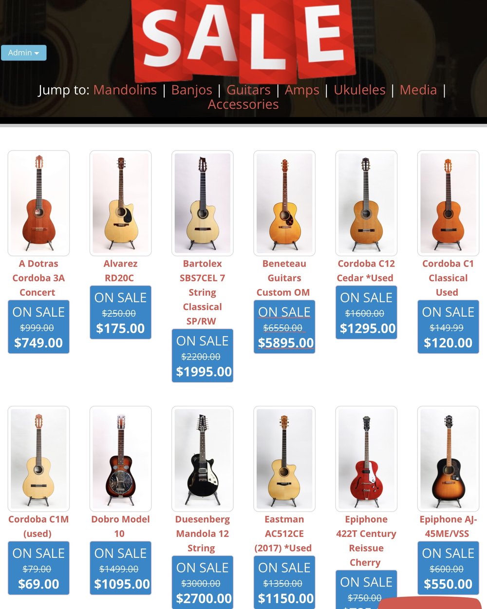 June Sale Continues&hellip;.with 200 used instruments on sale and more coming in every day!