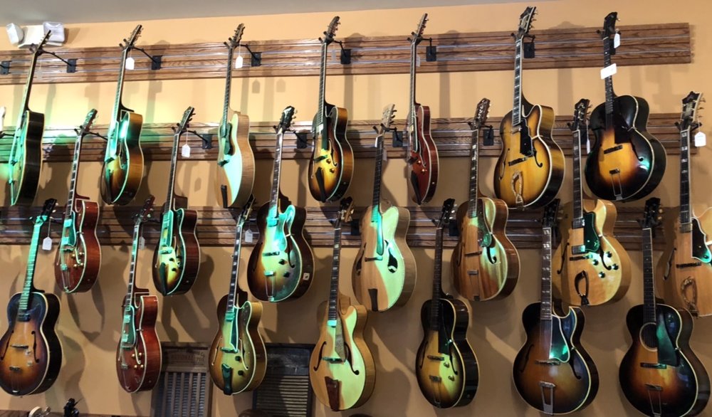 Still the walls are filled with some of the best guitars from around the country.