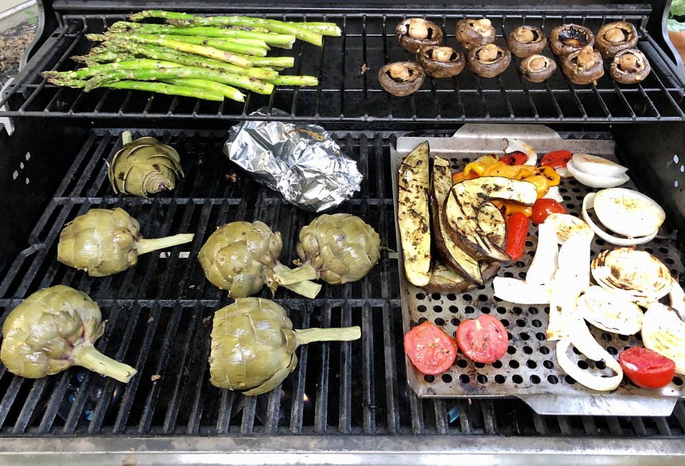 Veggie time on the grill&hellip;