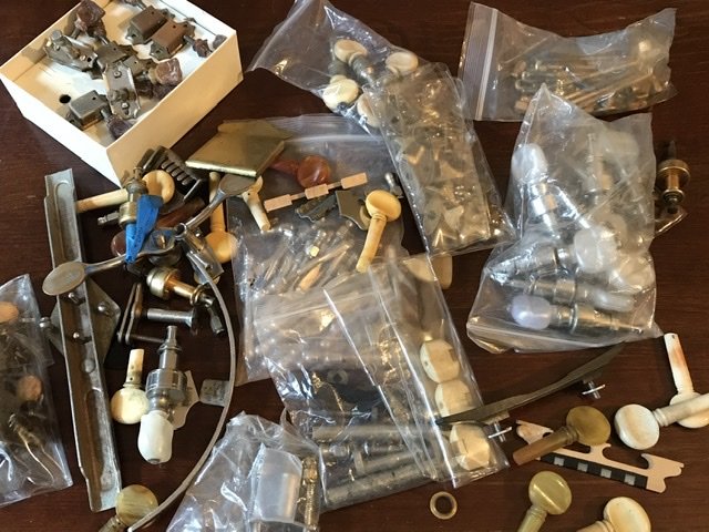 45 years of "stuff" getting ready for the auction block. Who sees the set of 1958 "single ring" K...