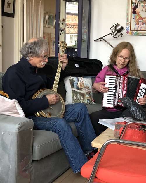 Tom and Arlette serenading us with banjo and accordion&hellip;it was great. I think I might take ...