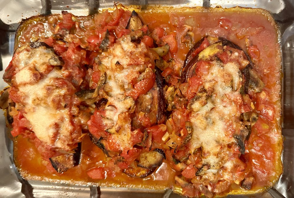 A perfect eggplant Parmesan