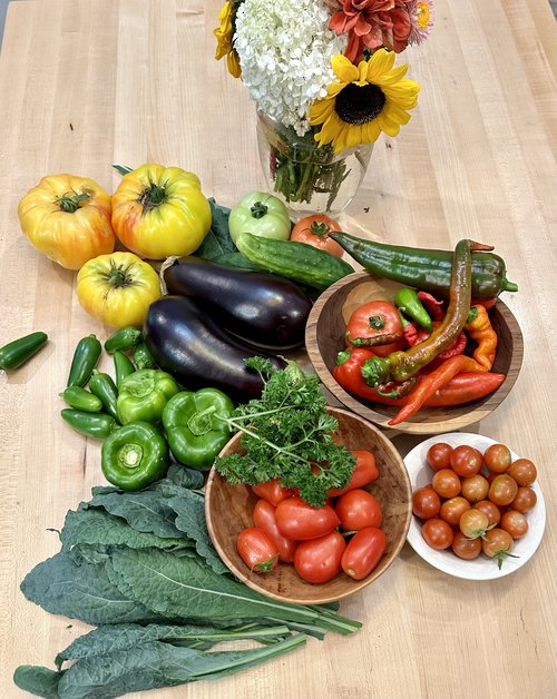 Bounty from our garden&hellip;caponata can not be far away&hellip;.