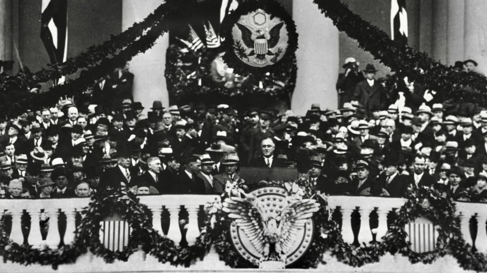 The inaugural podium of FDR&hellip;.was this depiction of the American eagle the inspiration for ...