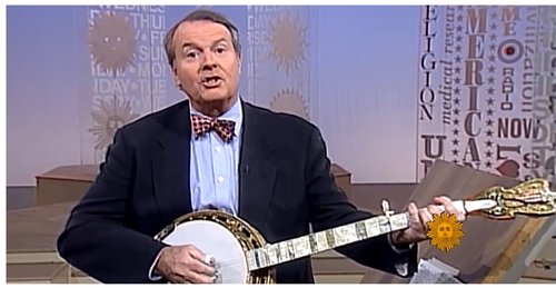 The late Charles Osgood with his 1970s All-American Banjo.