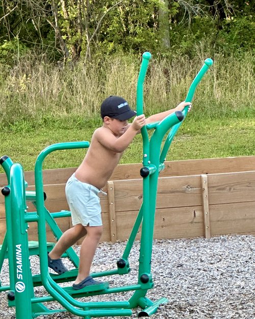 Getting a workout at the Yates County recreation facility