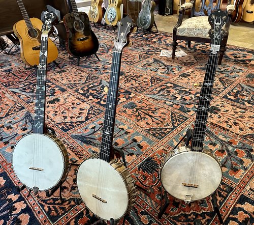 Here are three banjos that just came in. They are early 1890s instruments that are normally we wo...