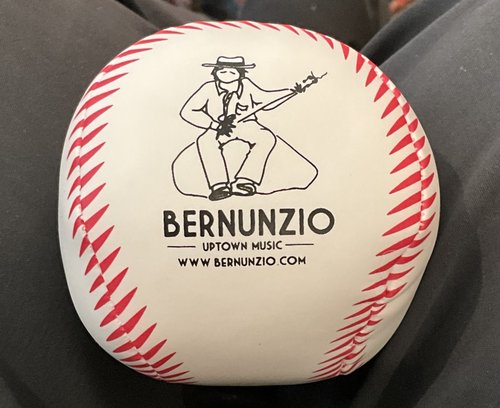 Bernunzio baseball&hellip;. The drawing is from a 1975 caricature of me and my first banjo.