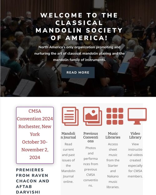 The Classical Mandolin Society of American, founded ca. 1986