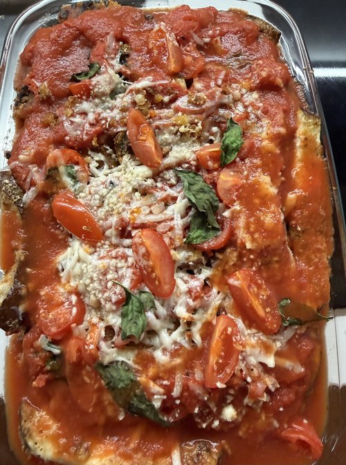 My own eggplant Parmesan