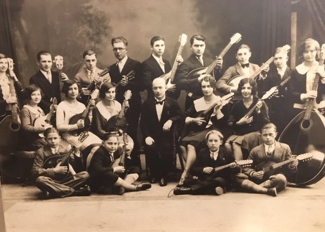 Mandolin orchestra in Rochester New York circa 1920. &nbsp;Interestingly enough a few years ago w...