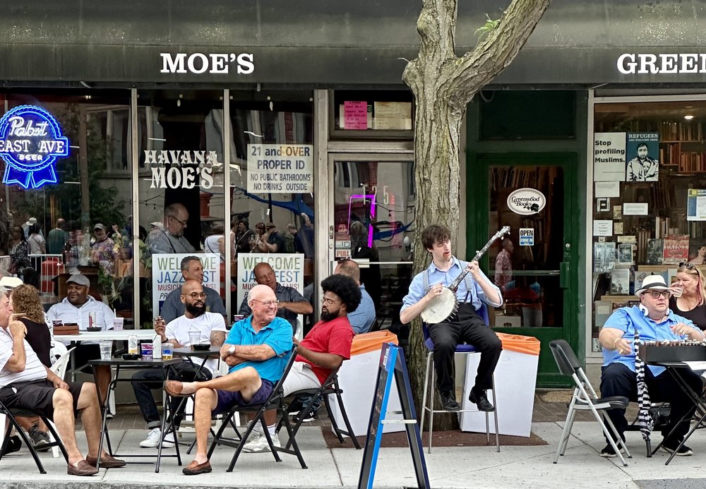 Across the street from  Bernunzio Uptown Music is "Havana Moe’s Cigar Bar".&nbsp;Moe Alaimo and I...