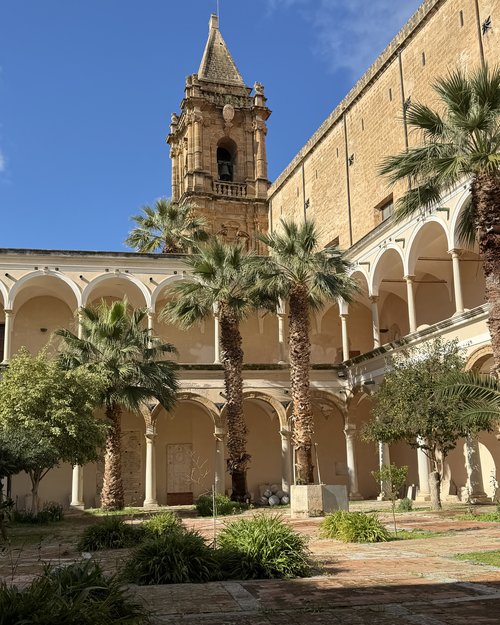 The church courtyard has seen better days. It’s quite overgrown, but still interesting space espe...