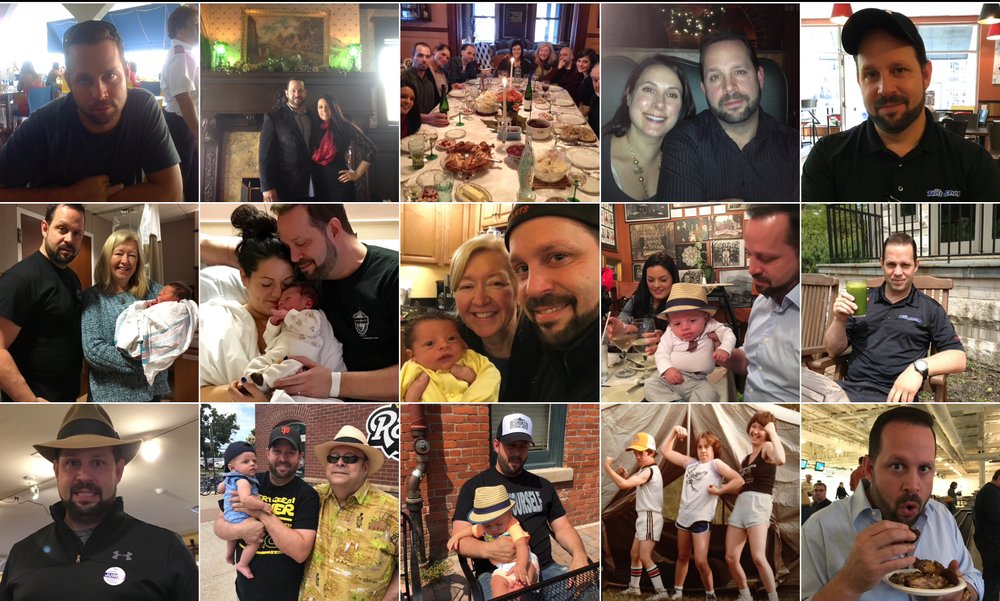 a little "collage" of Jay Andrew Bernunzio over the years.