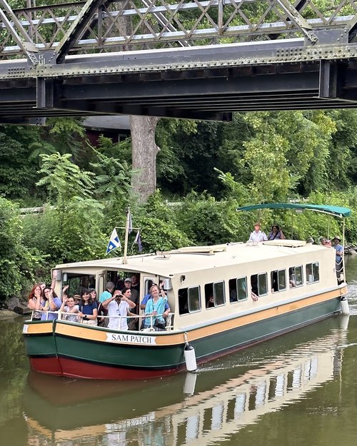 The other boat that tours the canal is the Sam Patch,&nbsp;it is a much more&nbsp;intimate ride.