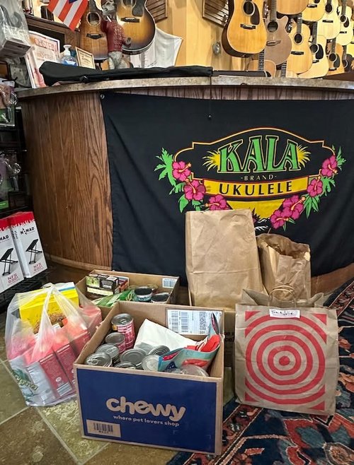 We got a big boost for our food drive from our friend Tom Bailey, who held a jam and then brought...