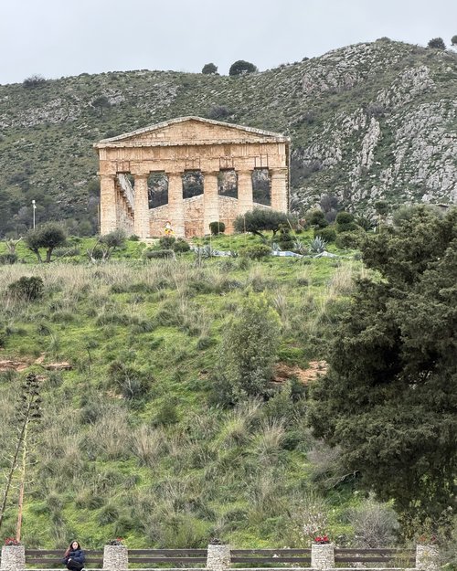 The ancient Greek temple dating from the 5th century BC. It is&nbsp;set on a rural hillside with ...