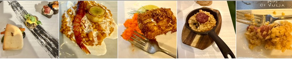 The New Year’s Eve dinner at Ci Vulia,&nbsp;started out with fresh oysters and champagne, then pr...