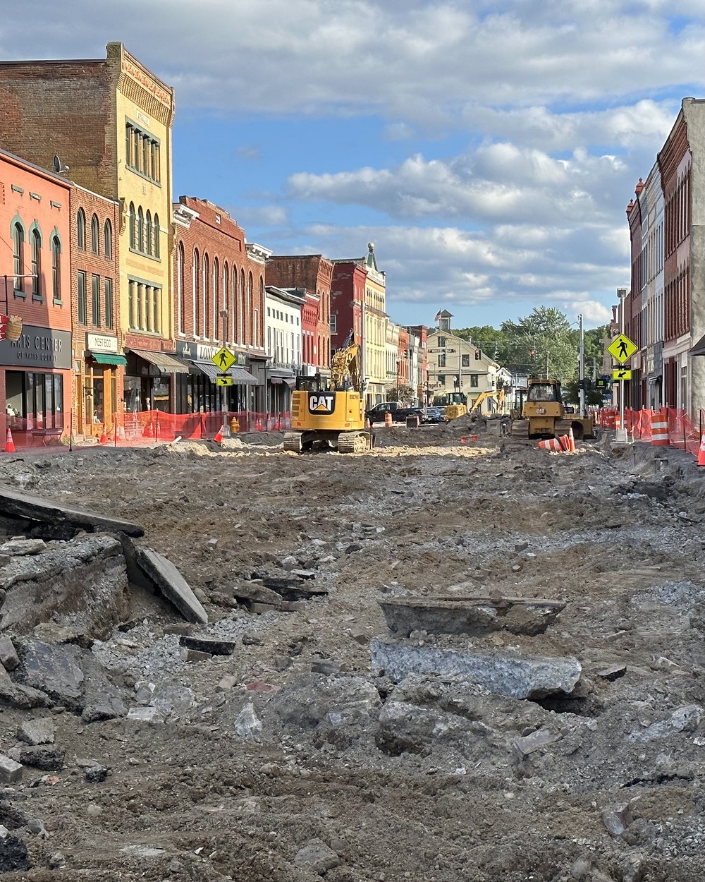 In an interesting "Trick-or-treat" the local authorities decided to dig up Main Street exposing d...