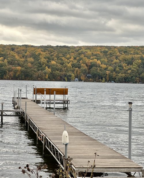 Our Branchport "tin cottage" is buttoned up for winter&hellip;soon the dock will be out and the f...