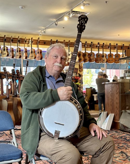On the other side of the banjo, the Bluegrass side, we acquired this beautiful original Gibson RB...