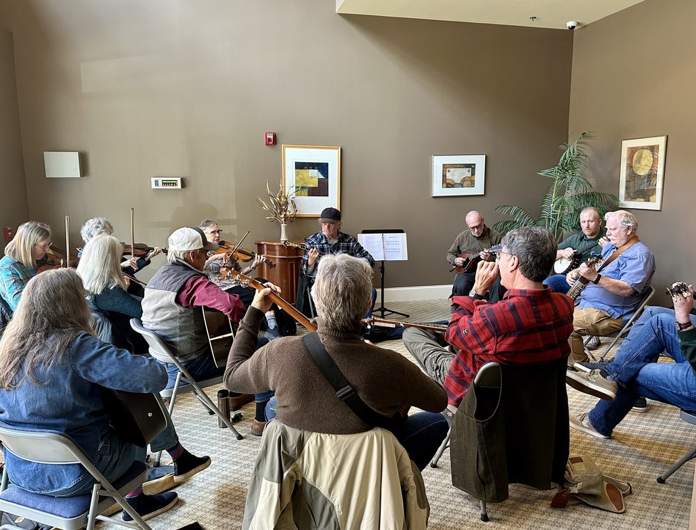 Our Saturday "Old Time" jam under the gentle direction of Dan Palmer has become quite a popular e...