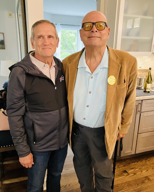I used to be a lot taller than my brother Pat but as we age, he’s catching up to me! I think we’r...