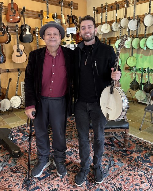 My new friend Clay stopped in the store on Saturday and purchased this beautiful old Vega banjo t...