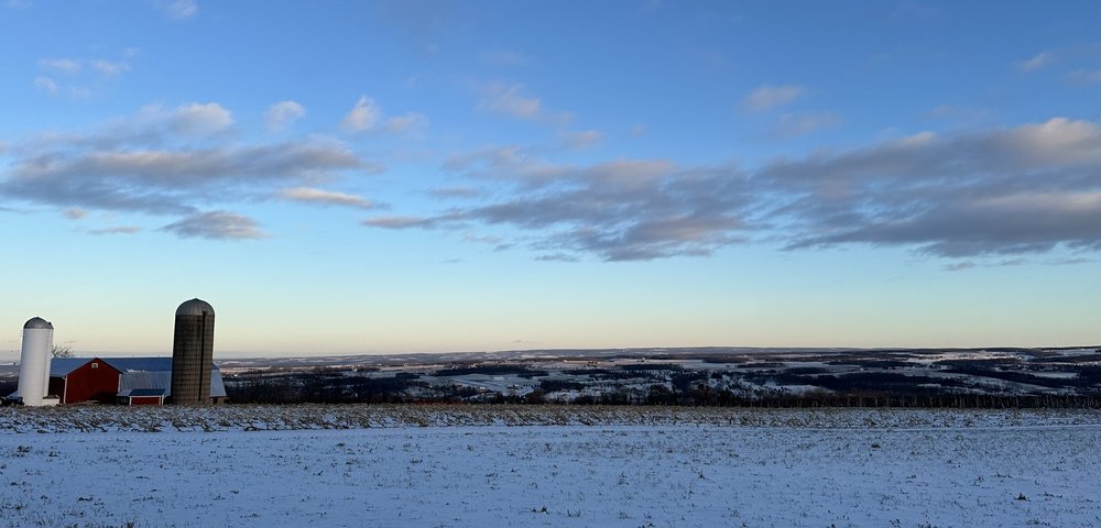 Winter scenes high above Keuka Lake